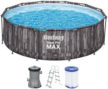 Bestway 12' x 39.5"/3.66m x 1.00m Pool Set, Effet Bois