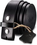 HJones Men’s Leather Belt Strap Wit