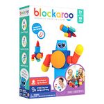 Blockaroo Magnetic building blocks, educational game for children, educational water game for creative building, ideal for the bath, robot box with 10 building blocks