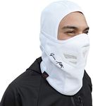 Grace Folly Full Balaclava Ski Face Mask for Snowboarding and Cold Winter Weather Sports White