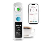 DiFluid Coffee TDS Refractometer, Save Data & Rechargeable Coffee TDS Meter with Range 0-26%,Precision 0.03%, 0.01% Resolution, Portable, Waterproof