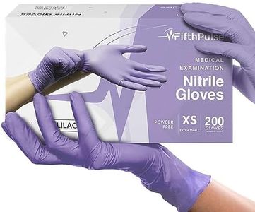 Lilac Nitrile Disposable Gloves - 200 Count - 3 Mil Nitrile Gloves X Small - Powder and Latex Free Rubber Gloves - Surgical Medical Exam Gloves - Food Safe Cooking Gloves