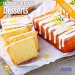 2025 Desserts Monthly Wall Calendar by Bright Day, 12 x 12 Inch