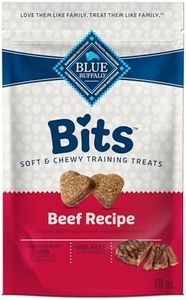 Blue Buffalo Bits Soft Dog Treats for Training, Made With Natural Ingredients & Enhanced with DHA, Beef Recipe, 19-oz Bag