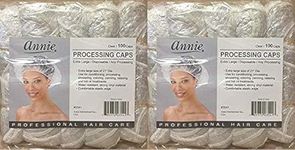 Annie - Processing Caps - Extra Large (21") - Clear - (100) Count - (2) Packs - Disposable - Any Processing