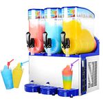 REEGIN-TECH Margarita Machine Commercial Slushy Machine 110V/60HZ Frozen Beverage Juice Beer for Party Bar Buffet Cafe Restaurant (24L 2 Bowls)