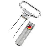 Westmark Bottle Opener/Corker, Monopol Edition, die-cast steel/zinc, Ah-So, chrome-plated, 6285336C