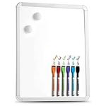 Magnetic Dry Erase Board 11" x 14". Includes Board Dudes SRX Magnetic Dry Erase Markes, 6-Pack, Assorted Colors