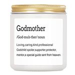 Godmother Gifts, Godmother Gifts for Women, Mothers Day Gift for Godmother - Birthday, Christmas Gifts for Godmother, Godmother Definition Gifts, Godmother Baptism Gifts - 7 oz Lavender Scented Candle