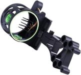 Moyujian Bow Site，Compound Bow Sight,5pin, 019 Inch Horizontal Fiber Optic Needle, Bubble Level, Easy to Install, Universal Bow Sight，Reversible Installation