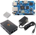 Orange Pi 3 LTS Allwinner H6 2GB LPDDR3 8GB EMMC Flash Quad Core 64 Bit Single Board Computer 5V3A Type-C Support Android 9.0, Ubuntu, Debian Mini PC (PI3 LTS+ Type-C Power Supply+Al Heat Sink+case)