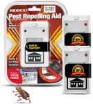 RIDDEX Plus Insect Repellent | Plug in, Mouse Deterrent - Pest Control for Defense Against Rats, Mice, Roaches, Bugs and Insects | Control Pests with No Chemicals or Poison | White 2-Pack