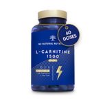 Natural L CARNITINE 1500mg. Fat Burner Pills Supplement. Improves Sports Performance, Weight Loss & Provides Energy Resistance. 120 Vegetable Capsules. UK Vegan Certified. N2 Natural Nutrition.