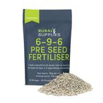 Rural Supplies Pre-Seed Grass Fertiliser 6-9-6 | Granular Lawn Starter for New & Established Grass | Boosts Root Growth & Soil Health | Fast-Acting Formula (2kg covers 40-100m²)