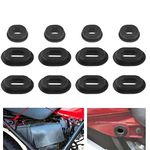 FLYPIG 2 Sets Motorcycle Side Cover Rubber Grommets Fairing Bolts Goldwing for Yamaha Suzuki Honda CG125 CB100 CB125 CB200 CB 500K 550K CB 550F 750F CL XL 100 125 SL 100K 125K Oval Grommet