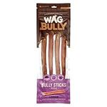 Large Bully Sticks 4 Pack, Grain Fr