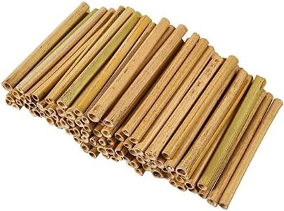 Juvale 100 Pack Wood Bamboo Sticks for Crafts, DIY Bee Houses, Jewelry, Projects (5.2 in)