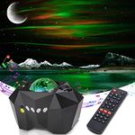 Bawoo Starry Light Projector,3 in 1 Multicolor LED Star Aurora Moon Light 360° Rotation Sky Galaxy Night Projector Light with Bluetooth Speaker Remote Control Timer for Kids Adults Bedroom Party