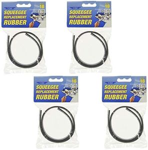 Ettore Replacement Squeegee Rubber, 18-Inch, 4 Pack