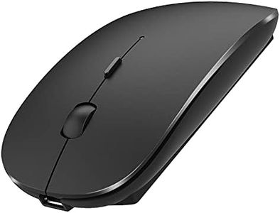 Bluetooth Mouse for iPad Pro iPad Air Rechargeable Bluetooth Wireless Mouse for MacBook pro MacBook Air Mac Laptop Chromebook Windows Laptop Desktop Computer HP PC DELL (Black)