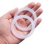 Litorange 8 PCS Replacement Spare Food Grade Silicone (Better Than Rubber) Gasket Seal Ring For Aluminium Stovetop Coffee Maker Pots Bialetti Moka Express Dama 6 Cups