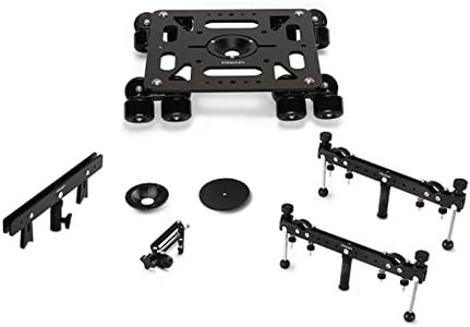 PROAIM Breeza Video/Film Solid Camera Dolly Slider with Track End. Adapts Mitchell, Flat, 75mm & 100mm Camera Heads & Light Cranes. Overslung/Underslung Operations - Hi-hat/Low-hat Mode (DL-BRZA-01)