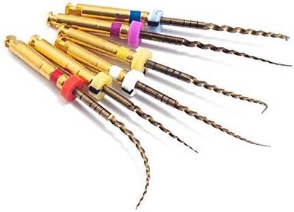 EASYTODENTA Dental Endo Rotary File X-Pro Gold Taper 6PCS Niti Endodontic Root Canal Files (31MM Assort)