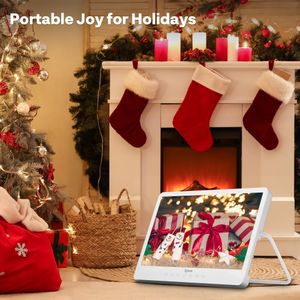 SYLVOX 15.6" Portable TV – Compact HD Display for Travel or Kitchen