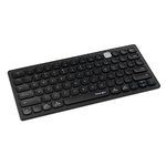 Kensington Wireless Mini Keyboard via Bluetooth or USB 3.0, Compact QWERTY IT Multi-Device and Dual Wireless, Compatible with Windows, Mac, iOS and Chrome OS, K75502IT