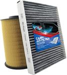 Engine Air Filter and Cabin Filters Kit for Ford Escape Focus, Compatible with Lincoln MKC 2012-2019, Replace CA11114 CF11920, BI-TRUST TZFTE003 Filtro de aire de la cabina del motor