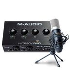 M-Audio Recording, Streaming and Podcasting Bundle – M-Track Duo USB Audio Interface and Marantz MPM-1000 Condenser Microphone