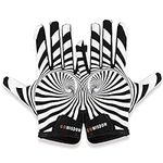 DUFFOBAN Football Gloves Youth - Kids Silicone Grip Receiver Gloves - Super Sticky Sports Receiver Football Gloves for Enhanced Game Experience