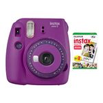 Fujifilm Instax Mini 9 Instant Camera with Mini Film Twin Pack (Purple)