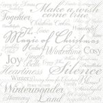 Ideal Home Range L722995 20-Count Paper Luncheon Napkins, Silver Magic of Christmas