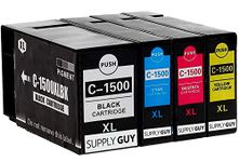 Supply Guy 4 ink cartridges compatible with Canon PGI-1500XL for Canon Maxify MB2000 MB2050 MB2100 MB2150 MB2155 MB2300 MB2350 MB2700 MB2750 MB2755