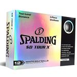 Spalding SD Tour X 12 Ball Pack - White