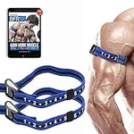 Occlusion Training Bands by BFR BANDS PRO Slim Model, 2 Pack, Blood Flow Restriction Bands with 1" Width - Comfort Wrapped Metal Buckle, Extra Thick Elastic, Multiple Patents Pending