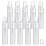 loraleo 10Pcs Clear Spray Bottle 5ml Perfume Spray Bottle Perfume Atomizers Travel Bottle Refillable Empty Glass Bottle Mini Fine Mist Spritzer Bottle for Makeup Liquid Containers (5ml)