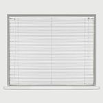 My Home Store PVC Window Venetian Blind Trimmable Easy Fit Windows Treatment Shutters Twist Open Close Fittings Blinds For Office Kitchen Home (45cm width x 213cm drop, White PVC Blind)