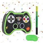 WERNNSAI Video Game Controller Piñata - Game Party Supplies Piñata Bundle with Blindfold and Bat for Boys Kids Gaming Theme Birthday Party Game Carnival Activity Decorations (40 x 31 x 8cm)