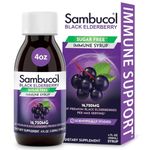 Black Elderberry Syrup - Sugar Free - 4 oz by Sambucol