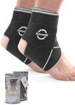 Rolxmed Athletic Ankle Bandage Belt Adjustable Support Brace Compression Wrap for Achilles Tendonitis Sprain Sports men and women (2Pcs, Size 7-14)