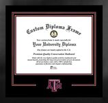 Campus Images NCAA Texas A&M Aggies Unisex Spirit Diploma Manhattan Black Frame with Bonus Lithograph, Black, One Size (TX953MBSD-16125)