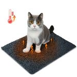 Nobleza Self Heating Cat Bed, Soft Warm Self Heating Pet Pad, Safe Thermal Self Heated Cat Dog Blanket, Cat Heat Pad Cushion Washable, Self Warming Dog Bed Mat for Indoor Cats Kitten Puppy, 50x40cm