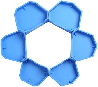 Dental Model Base Former Kit Impression Trays Base Molds Set for Lab 6Pcs/Set