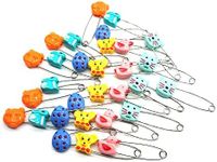 GTONEE Adorable Animal Baby Safety Pins Secure Clips for Fastening Baby Clothes Diaper Napkins Stainless Steel 5CM 30PCS