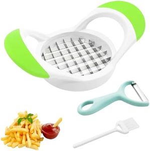 French Fry Maker, Professional Multi-purpose Stainless Steel Fast Vegetable Potato Slicer Onion Chopper Fits Home Kitchen, French Fry Cutter