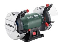 Metabo 6 Inch Shop Bench Grinder | 370 W | 3.4 Amp | Adjustable Eye Shield and Spark Deflectors | 3 Year Limited Warranty | DS 150 M, Green