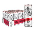 WHITE CLAW® | Raspberry | Alcoholic Sparkling Water with a hint of natural flavours | Light and Refreshing Taste | 4.5% ABV | 95 kcal | UK’s #1 Hard Seltzer | 12 x 330ml can pack