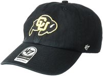 47 NCAA Colorado Buffaloes Clean Up Adjustable Hat, One Size, Black